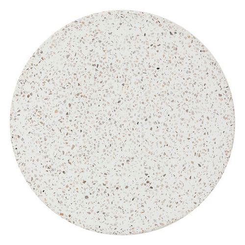 Table De Jardin D'appoint Ronde En Ciment Effet Terrazzo Timandra - Gris