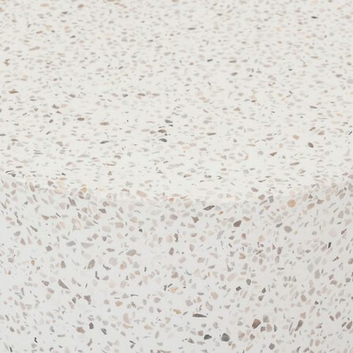 Table De Jardin D'appoint Ronde En Ciment Effet Terrazzo Timandra - Gris