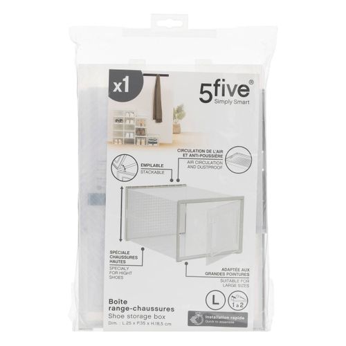 Boîte Range-chaussures "stak" L En Plastique