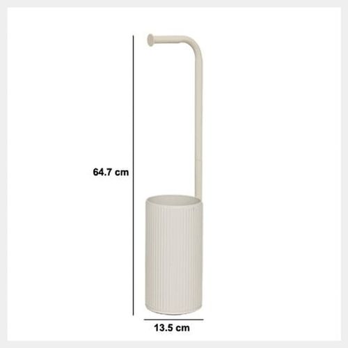 Dérouleur Avec Réserve Pour Papier Toilette Onyx - Beige