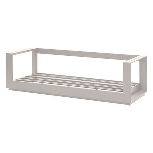 Canapé De Jardin En Aluminum 3 Places Allure - Avoine Et Beige Zebrano
