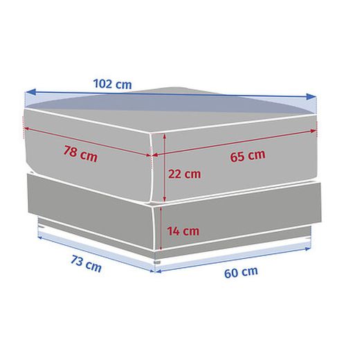 Pouf De Jardin En Aluminium Allure - Avoine