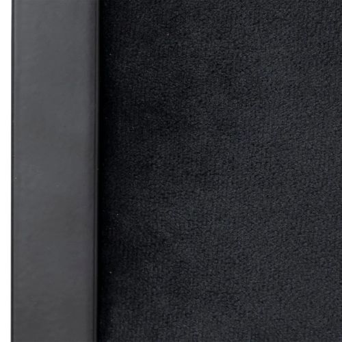Chaise Pliante Carrée Velours Noir 5five