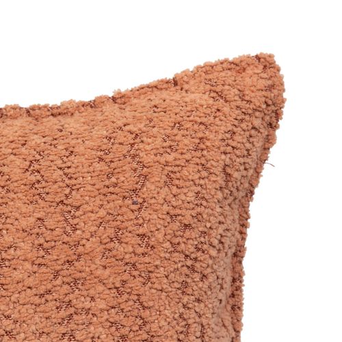 Coussin Décoratif Bouclette Terracotta 45 X 45 Cm