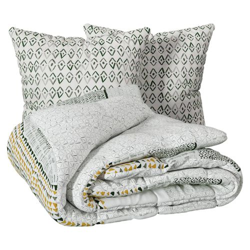 Parure Imprimée Aquar Vert 240x220cm