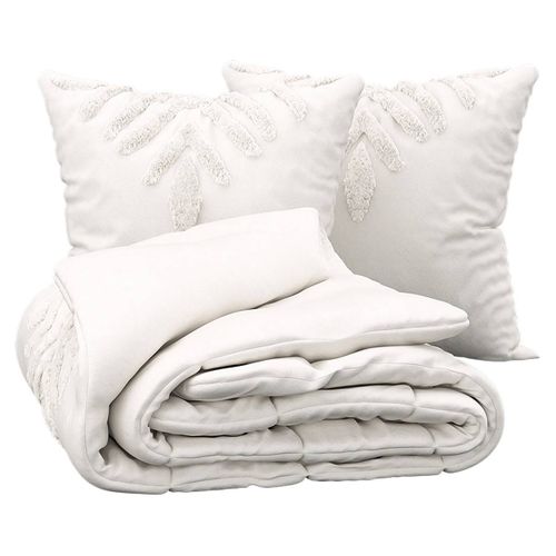 Parure De Lit Inuit Dreams Coton Blanc Ivoire 240x220cm