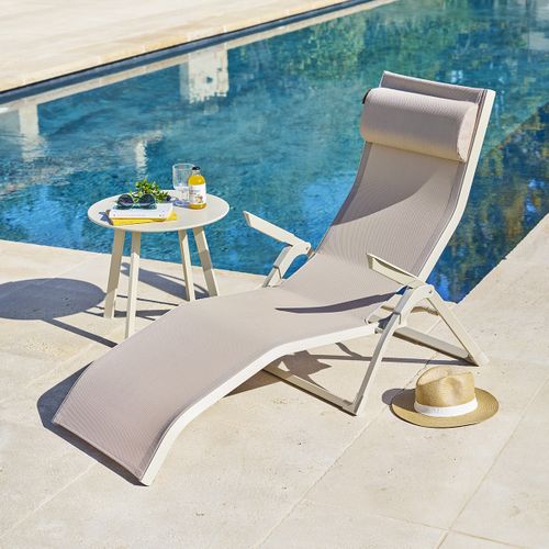 Transat "decima" Lin et Argile Aluminium Et Texaline