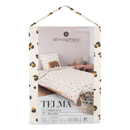 Parure De Lit Telma Motif Léopard 140x200cm