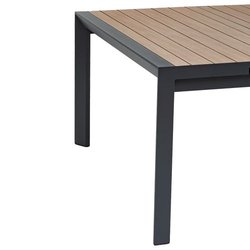 Table De Jardin Extensible Carrée Evasion Honey / Graphite