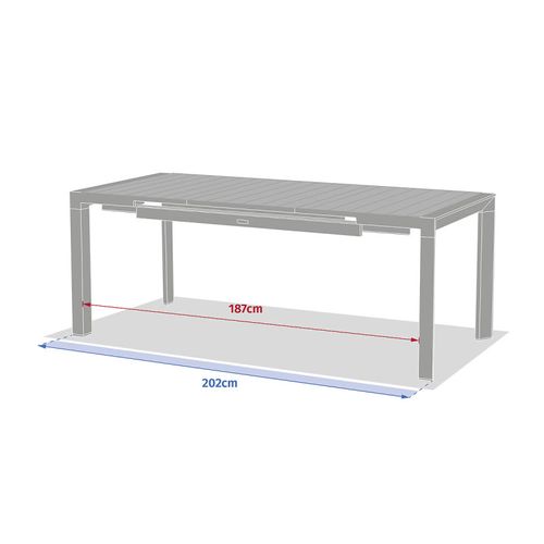 Table De Jardin Extensible 8p. Evasion Lin Et Argile