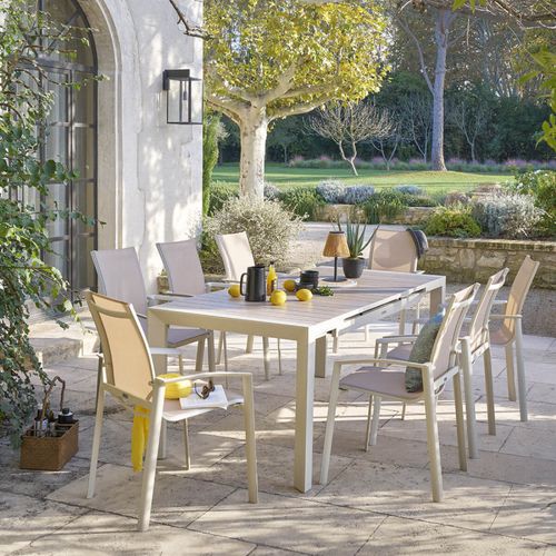 Table De Jardin Extensible 8p. Evasion Lin Et Argile