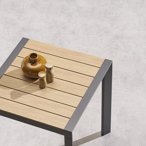 Table Fixe Carrée 2p Evasion Honey/graphite