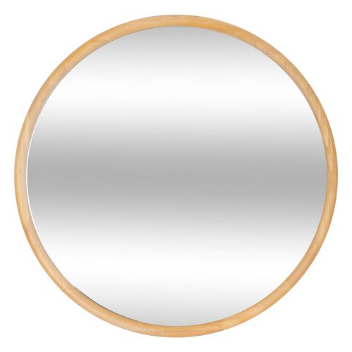Miroir rond en bois Ø 55 cm KIM Marron
