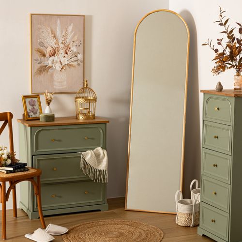 Miroir psyché 180x50 cm KIM Beige