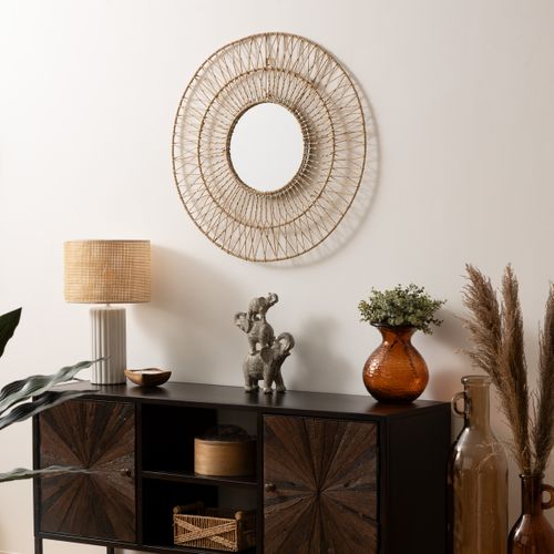 Miroir Corde Millie Beige H75cm