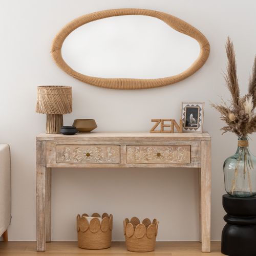 Miroir Corde Organique Laia Beige H114cm