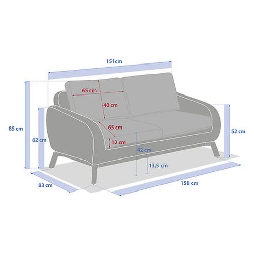 Canapé De Jardin En Résine Tressée 2 Places Manissa - Honey Et Beige