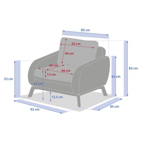 Fauteuil De Salon De Jardin "manissa" Beige Aluminium Et Polyester
