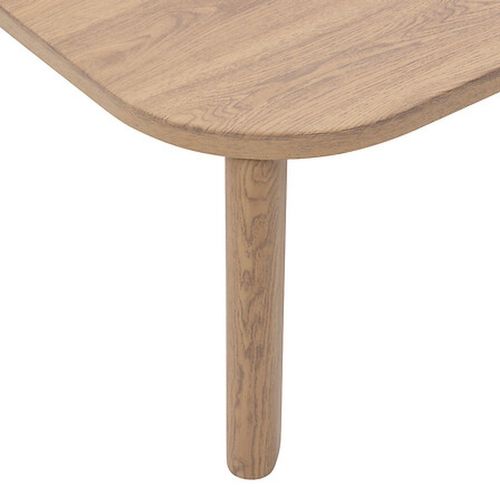 Table Basse De Jardin Rectangulaire En Aluminium Effet Bois Manissa - Marron