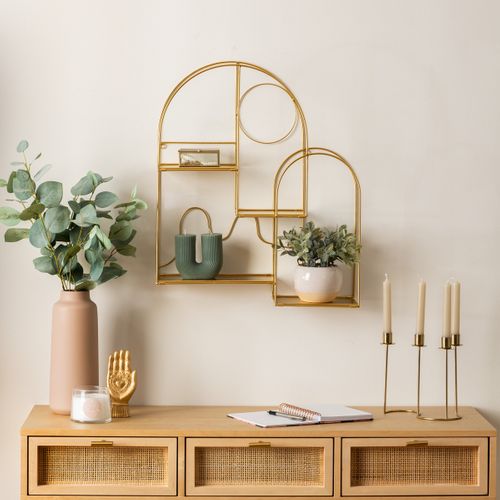 Etagère Murale Tina Doré 50x50cm