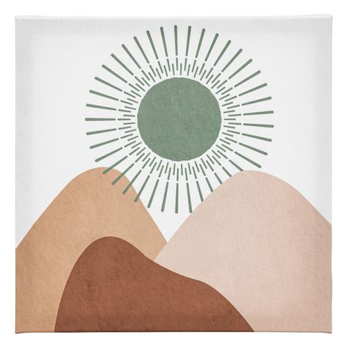 Lot De 5 Toiles Imprimées Nuance Jaune Et Vert