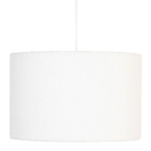 Luminaire Suspension En Bouclette Blanche D 37 Cm