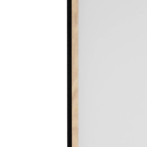 Panneau mural déco 240x60 cm COLVA Naturel/Noir