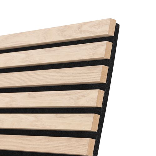 Panneau mural déco 240x60 cm COLVA Naturel/Noir