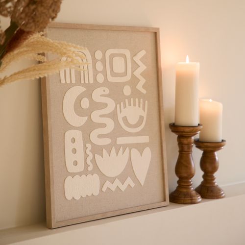 Tableau 3D 30x40 cm PETRA Beige