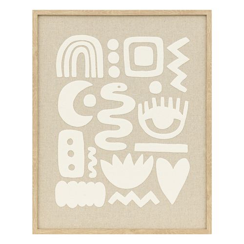 Tableau 3D 30x40 cm PETRA Beige