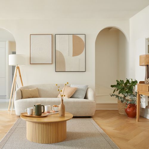 Déco mur 3D 60x80 cm KAYA Blanc