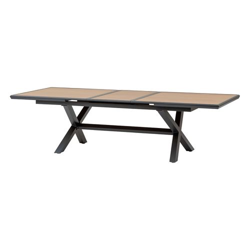 Table Extérieure Extensible 10p. Axiome Effet Bois Et Graphite