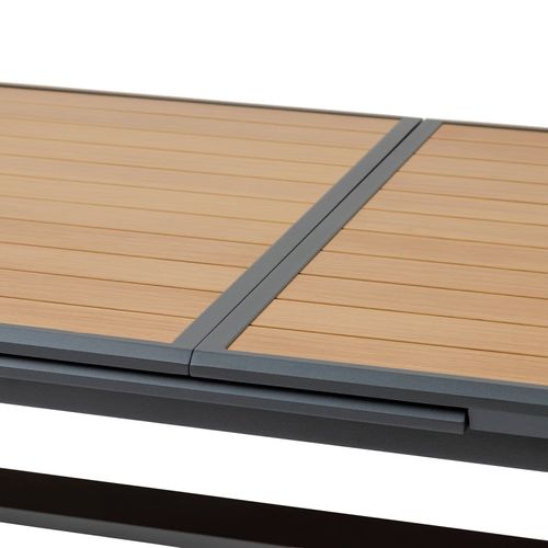 Table Extérieure Extensible 10p. Axiome Effet Bois Et Graphite