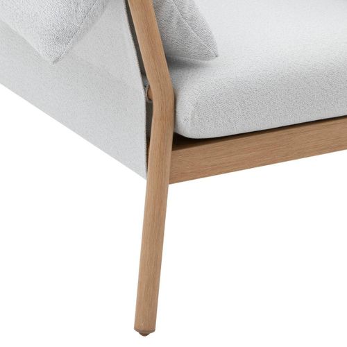 Fauteuil De Salon De Jardin "odemilia" Gris Aluminium Et Polyester