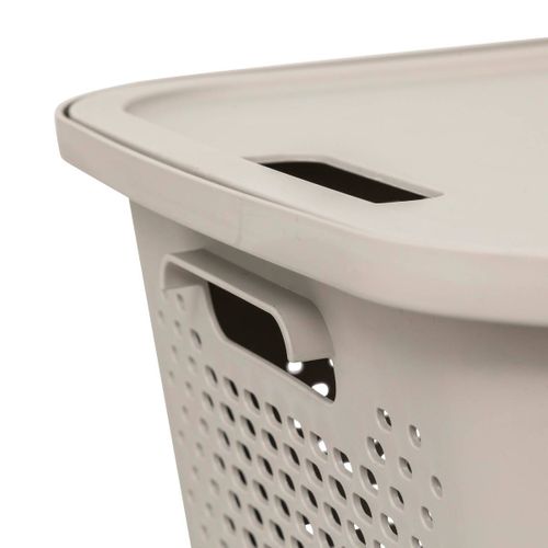 Panier "aera" 19,6l Avec Couvercle En Lin