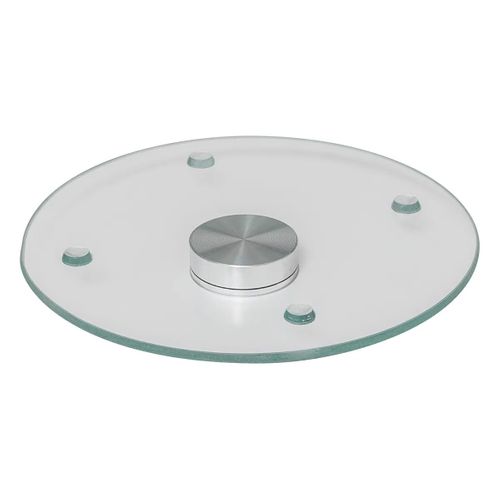 Plat Tournant Effet Marbre Blanc