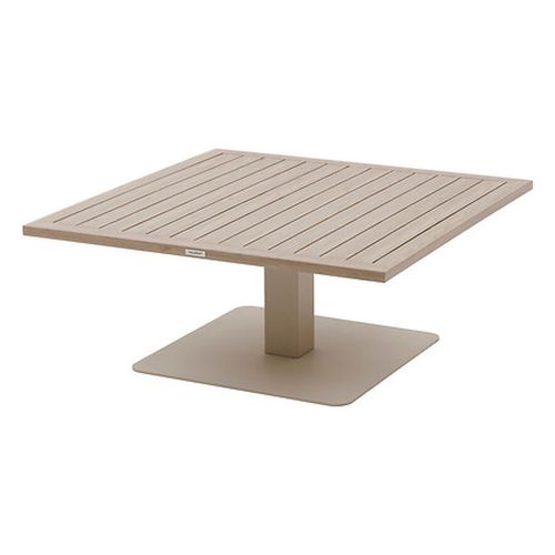 Table De Jardin Relevable Carrée En Aluminium Salimia - Graphite Et Honey