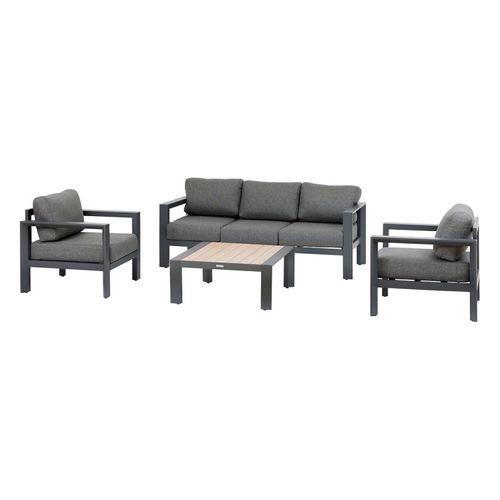 Salon Extérieur 5 Places Evasion Graphite / Honey