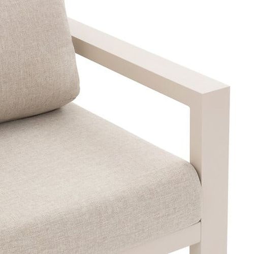 Fauteuil De Salon De Jardin En Aluminium Evasion - Argile