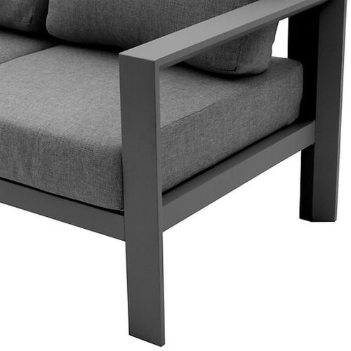 Canapé De Jardin En Aluminium 2 Places Evasion - Graphite