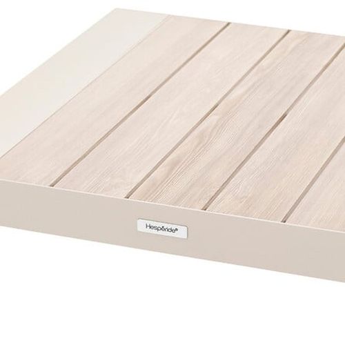 Table Basse De Jardin Petit Modèle En Aluminium Effet Bois Evasion - Argile Et Lin