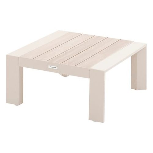 Table Basse De Jardin Petit Modèle En Aluminium Effet Bois Evasion - Argile Et Lin