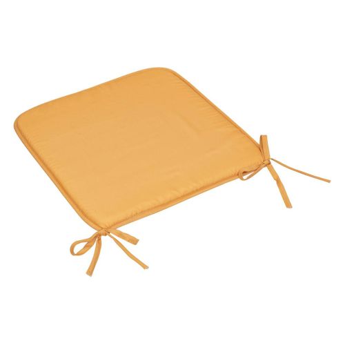 Galette De Chaise Micro Jaune Ocre 39x39cm