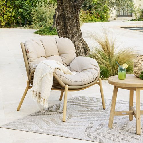 Fauteuil De Jardin 1 Place Meloane Taupe