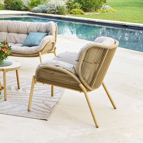 Fauteuil De Jardin 1 Place Meloane Taupe