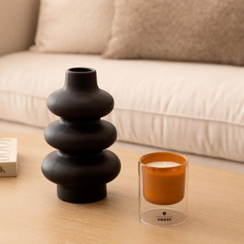 Bougie Parfumée En Verre "ilan" 220g Ambre