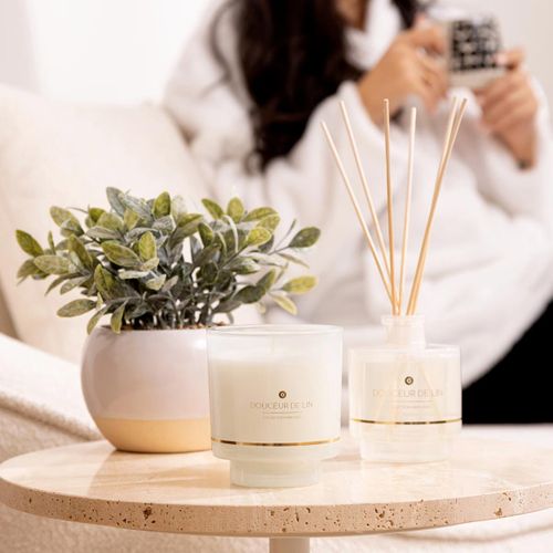 Diffuseur De Parfum En Verre "ilae" 200ml Douceur De Lin