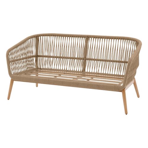 Salon 5 Places Orissa Effet Bois Brossé / Taupe Hespéride