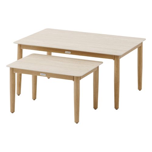 Salon 5 Places Orissa Effet Bois Brossé / Vert Olive Hespéride