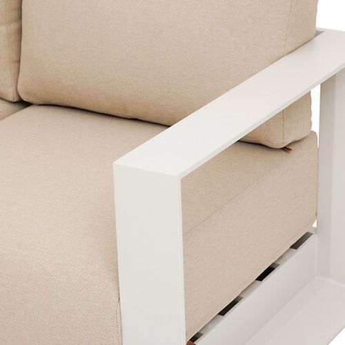 Salon De Jardin D'angle En Aluminium 5 Places Allure - Avoine